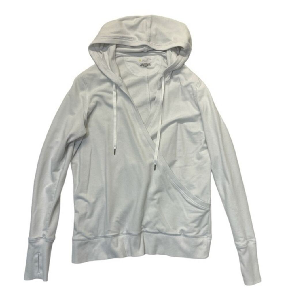 Tek Gear Crossover Hoodie Women’s Size Large white V-neck pullover